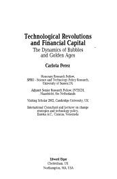 Технологические революции и финансовый капитал, динамика пузырей и периодов процветания, Перес К., Маевский Ф.В., 2011