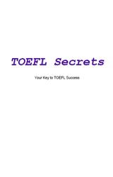 TOEFL Secrets, Your Key to TOEFL Success, 2002