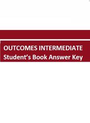 Outcomes Intermediate, Student's Book, Answer Key