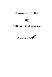 Romeo and Juliet, Shakespeare W.