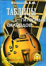 Таблицы гитарных аккордов, Обозначение, Построение, Катанский В.М., 2008