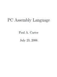 PC Assembly Language, Carter P.A., 2006