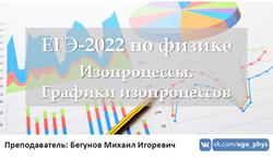 ЕГЭ 2022, Физика, Изопроцессы, Графики изопроцессов, Бегунов М.И.