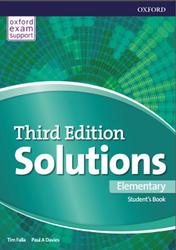 Solutions Elementary, Student's Book, Tim Falla, Paul A Davies, 2018