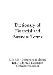 Dictionary of financial and business terms, Roberto de Paula Lico Júnior